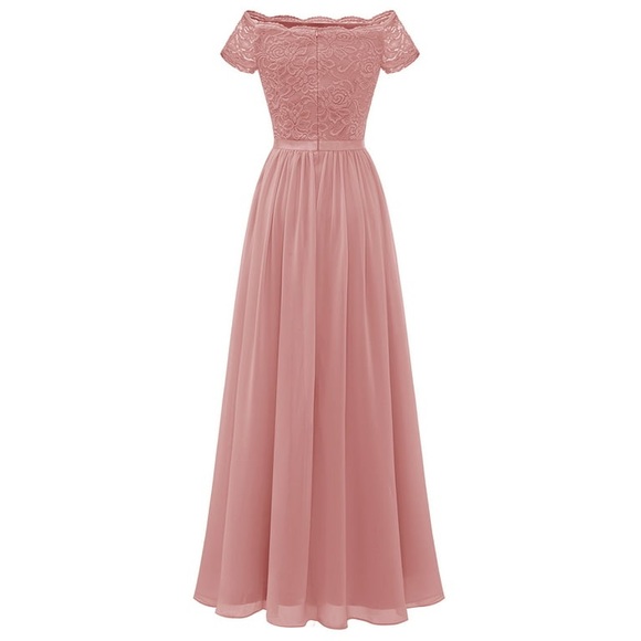 Dressystar Women Floral Lace Wedding Bridesmaid Dress Female Off - Picture 4 of 6